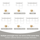 111.5'' Modular Sectional Sofa with Movable Ottomans, U Shaped Cloud Couch for Living Room, 3-Seat