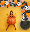 Classic Halloween Balloon Garland Kit– Black, Orange, Ghost & Bats