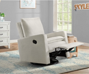 Soho Baby Coventry Upholstered Glider Recliner Rocking Chair, Green Guard Gold Certified, 360° Swivel For Nursery And Living Room – Boucle Teddy Brown