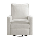 Soho Baby Coventry Upholstered Glider Recliner Rocking Chair, Green Guard Gold Certified, 360° Swivel For Nursery And Living Room – Boucle Teddy Brown