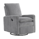 Soho Baby Coventry Upholstered Glider Recliner Rocking Chair, Green Guard Gold Certified, 360° Swivel For Nursery And Living Room – Boucle Teddy Brown