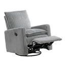 Soho Baby Coventry Upholstered Glider Recliner Rocking Chair, Green Guard Gold Certified, 360° Swivel For Nursery And Living Room – Boucle Teddy Brown