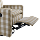 Soho Baby Coventry Upholstered Glider Recliner Rocking Chair, Green Guard Gold Certified, 360° Swivel For Nursery And Living Room – Boucle Teddy Brown