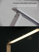 Modern Business Led Office Desk Lamp Touch Dimmable Foldable With Calendar Temperature Alarm Clock table Reading Light Decorative Table Lamp Cute Study Lamps for Bedroom Décor